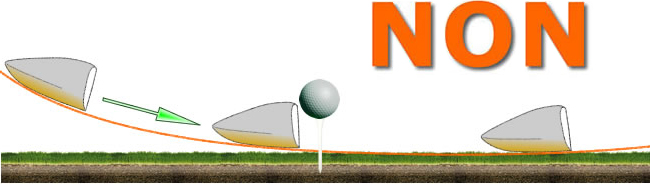 Balle en chandelle avec le driver 