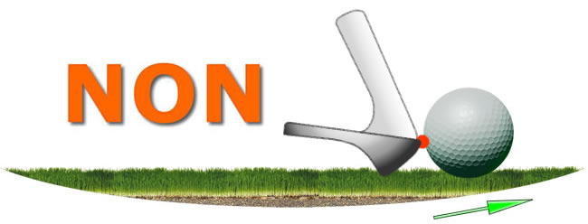 Sweet spot sur un impact descendant 