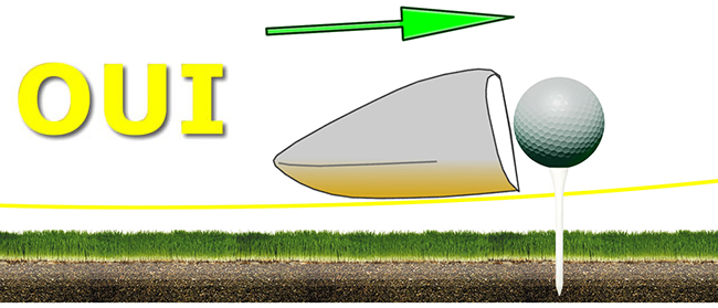 Swing de golf avec le driver 